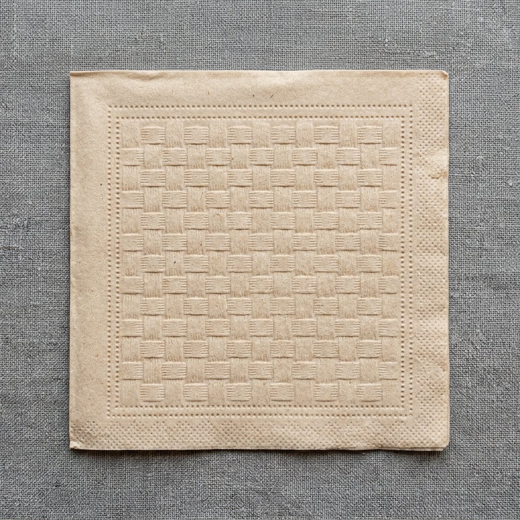 Bamboo Napkin Embossing and Lay-Flat View