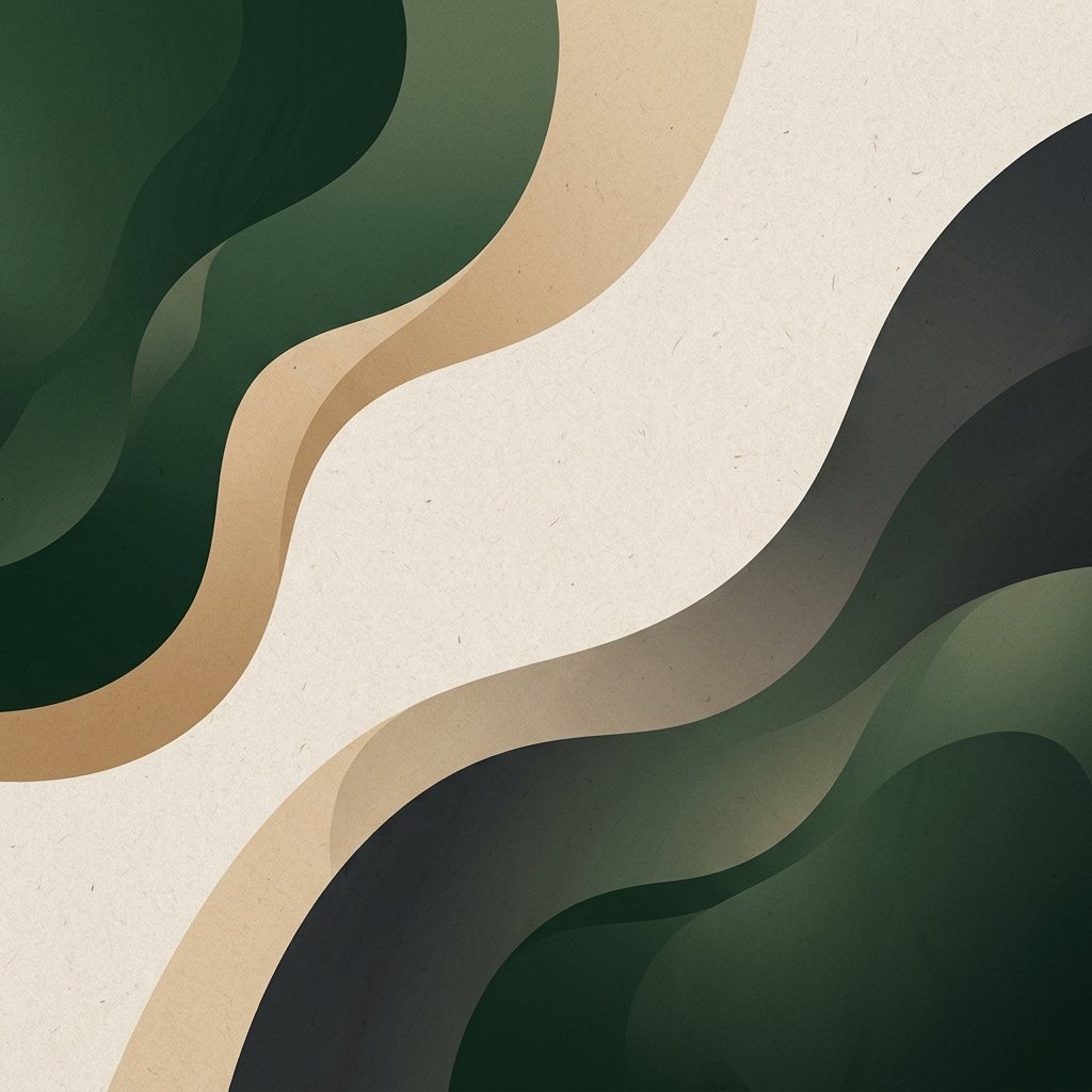 Aesthetic Forest Green Abstract Background